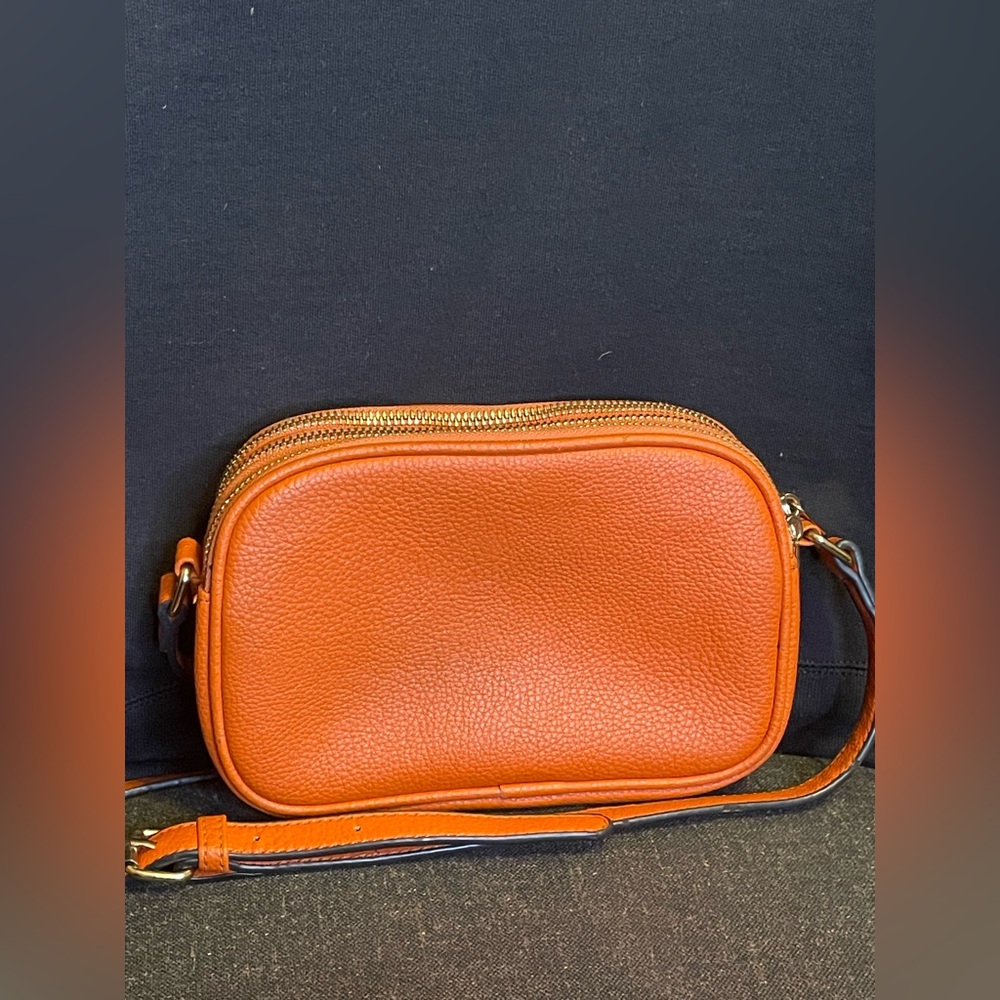 MSH Leather “Camera Bag” Pebbled Leather Crossbody
